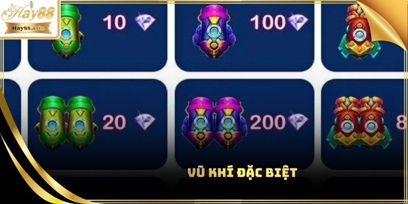 Vũ khí hỗ trợ bạn tại Bắn Cá CQ9