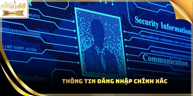 Đảm bảo bạn nhập đúng tên người dùng và mật khẩu đã đăng ký với Hay88